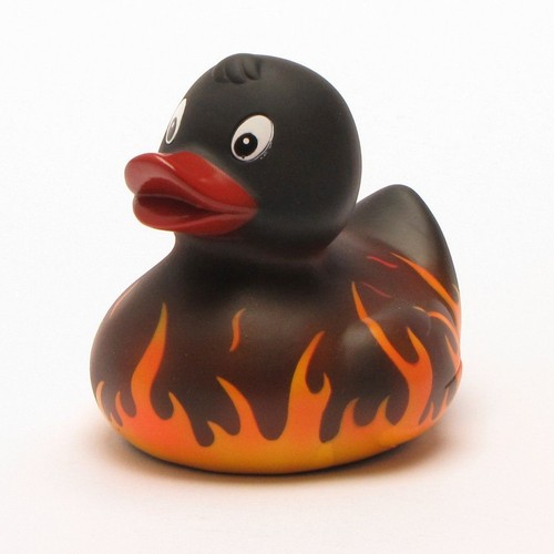 Badeente flammen - badeente,