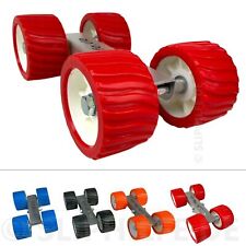 Slipwagen 4-fach Polyurethan Sliprollen Ø125 inkl. Adapter | Sliphilfe Boot