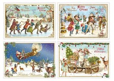 EDITION TAUSENDSCHÖN*Weihnachten*Nostalgie*Postkarte*Eislaufen*Schneeball...A6