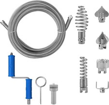 7-teiliges Rohrreinigungsspirale Rohrreinigungswelle Spirale Abfluss Rohreiniger