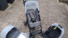 hauck Kinderwagen »Shopper Trioset«, Babywanne und Sportsitz (grau) - B-Ware