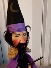 Handpuppe Zauberer Holzkopf