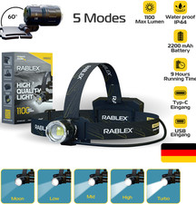 Led stirnlampe 1100 lumen - led,