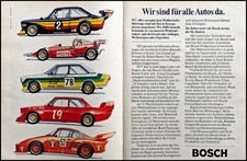 Bosch, originale Werbung aus 1978  Escort RS  Audi 80 GTE  3er E 21, Porsche