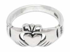 Irischer Claddagh Ring Cina 925er Silber Symbol Schmuck NEU