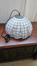 Tiffanylampe Tischlampe Hängeleuchte aus Glas Durchmesser 52 cm
