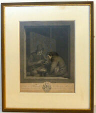 Kupferstich, Adriaen van Ostade, Graveur J. G. Wille, BONS AMIS,