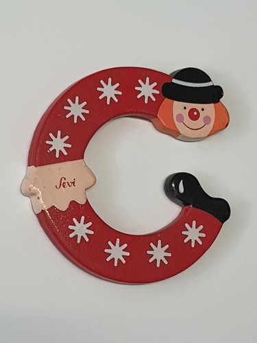 Rot holzbuchstabe als - c,