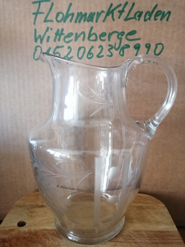 Glaskaraffe mit schliffmuster - glaskaraffe,