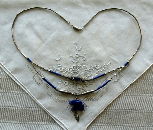 Altes collier fliess silber - altes,