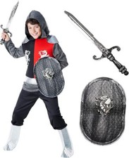 Schwarzes ritter kostüm - schwarzes,