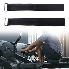 2x Rudergerät-Fußgurte, Ellipsentrainer-Pedale, Gurte, verstellbares Zubehör,