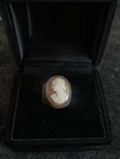 Alter Kamee ring mit silber