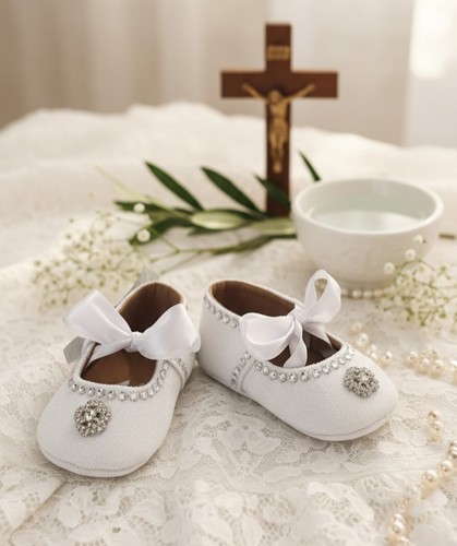 Taufschuhe baby weiß 20 - weiß,