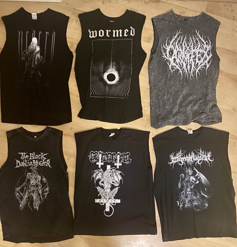 Black metal shirt l - black, shirt,