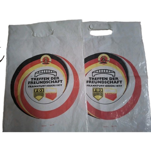 Ddr plaste tragetasche - 2x,
