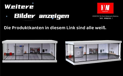 Diorama garage modell led - modell,