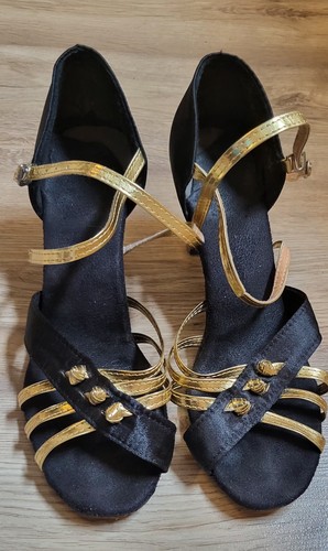 Tanzschuhe schwarz gold - schwarz/, gr