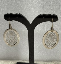 Ohrringe 925er Silber filigran  ca. 4 cm lang