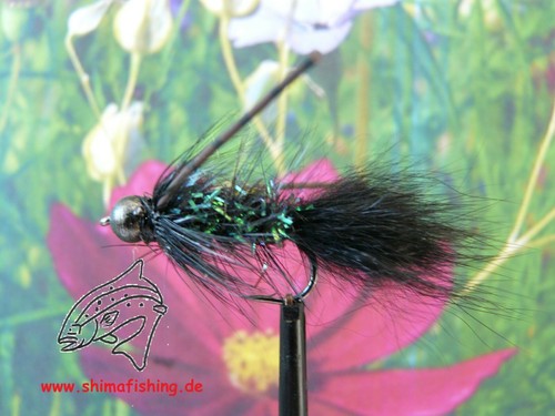 Streamer carp bugger black - carp, "