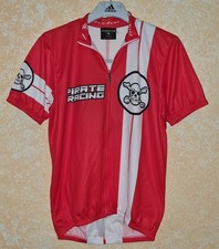 Pirate Racing MTB Fahrrad Trikot Kurz Rot Skull Gr.L Neuwertig Reflektor 