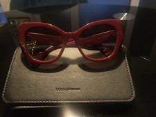 Dolce & Gabbana Damen-Sonnenbrille – Rot Ohne Sehstärke
