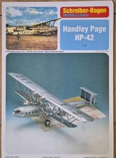 Kartonmodellbau Langstrecken-Passagierflugzeug Handley Page HP-42 (1931) 1:50
