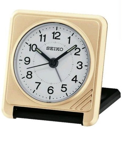 Seiko qht015g reisewecker gold - qht015g,