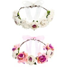 Damen Blumen Kranz Farbauswahl