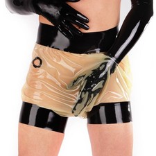 Clear Latex Shorts Lockere