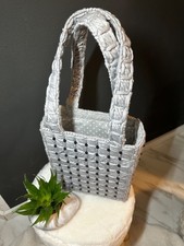 Handtasche Damen grau handmade