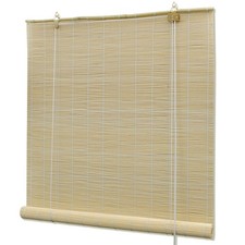 Bambusrollo Rollo Holzrollo Jalousie Faltrollo Fenster Vorhang Bambus 150x220 cm