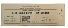 Orig. Ticket 1.FC Union Berlin BFC Dynamo 5.3.1983 DDR Fußball Oberliga Eisern