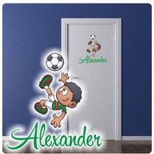 Türaufkleber Fussball Junge