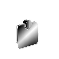 HEWI WC Papierhalter mit Deckel Edelstahl verchromt, U-förmig, klappbar