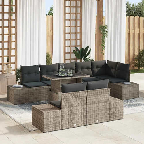 Gartensofa set mit kissen - mit,