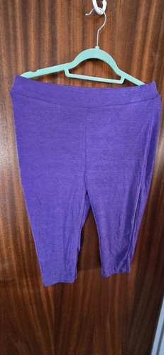 Capri leggins lila l - leggins,