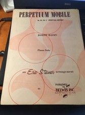 Sheet music perpetuum mobile - music;,