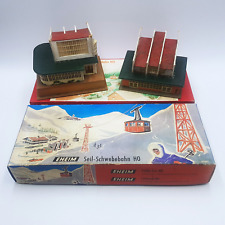 EHEIM Seil-Schwebebahn H0 Nr. 200 + SB1 / SB2 Berg- & Talstation Funktionsfähig