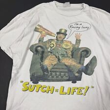 vintage 90s LORD SUTCH Raving Loony SHIRT L party band punk rock RARE meteors