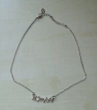 Freundschafts-Kette I love my bff silberfarben Halskette Modeschmuck