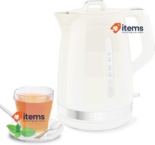 Moulinex Elektrischer Wasserkocher 1.7 Liter, Vintage Elfenbein Design, 360°