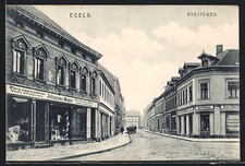 Ansichtskarte Egeln, Textilwarenhandlung Johannes Meyer am Breiteweg 1909 