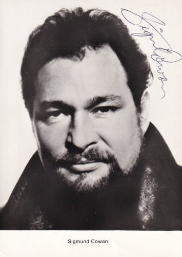 Autogrammkarte sigmund cowan - autogrammkarte,