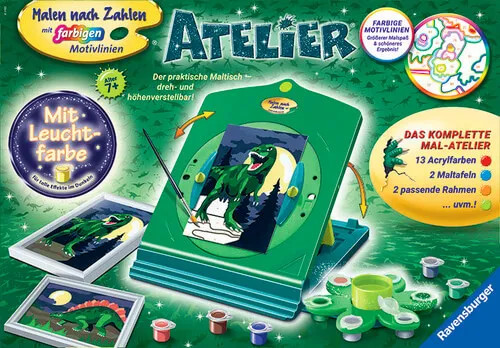 Atelier dinosaurier malen - dinosaurier,