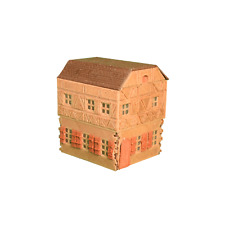 Spur N Fachwerkhaus Mittelbrau / Dach braun Bausatz, einfache Ausführung