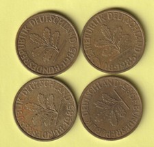 BRD, 4 mal 10 Pfennig Münze