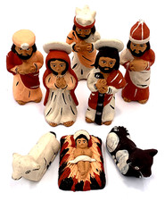 Besondere Krippe Handarbeit