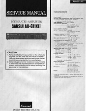 Service Manual-Anleitung für Sansui AU-G11 X MK2 