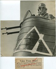 General W. Gilmore Pilot am Funktelefon 1930 Foto